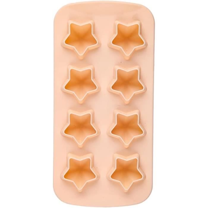 Moule à Glaçons En Silicone Avec Couvercle, Moule à Glace Lune En Forme