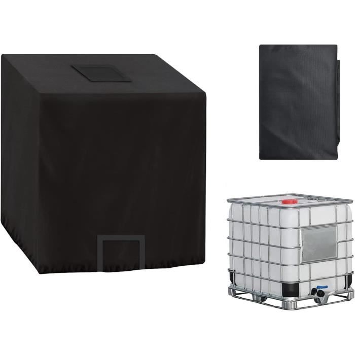 Tissu Oxford 210D Housse Cuve IBC 1000L - Bâche Protection Anti-UV Eau 120x100x116cm Housse Tank Eau Verte