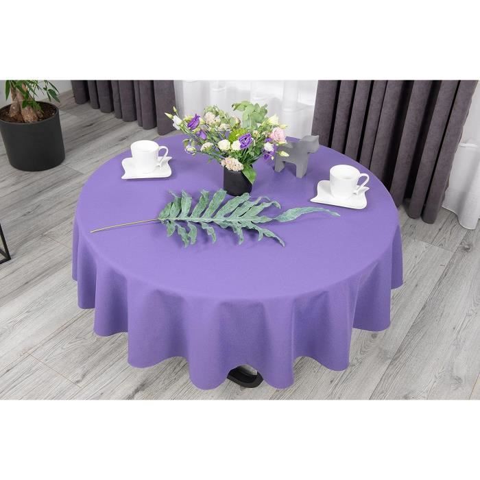 Nappe De Table-Décoration De Table-Lavendell-Rond-Diamètre : 120 Cm[x11232]  - Cdiscount Maison