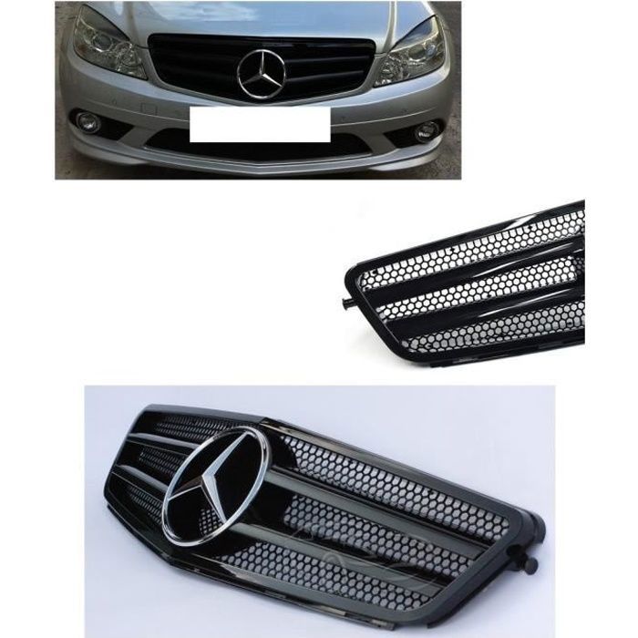 Calandre Mercedes Classe C W204 Noir Brillant Look Avantgarde Achat Vente Kit Carrosserie Calandre Mercedes Classe C Cdiscount