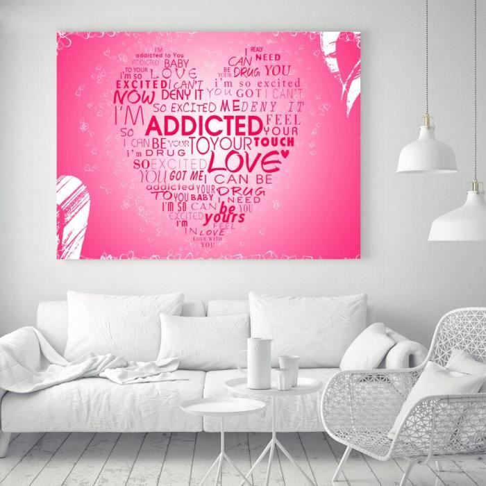 1 Pieces Hd Toile Rose Amour Romantique Decoration Maison Sans