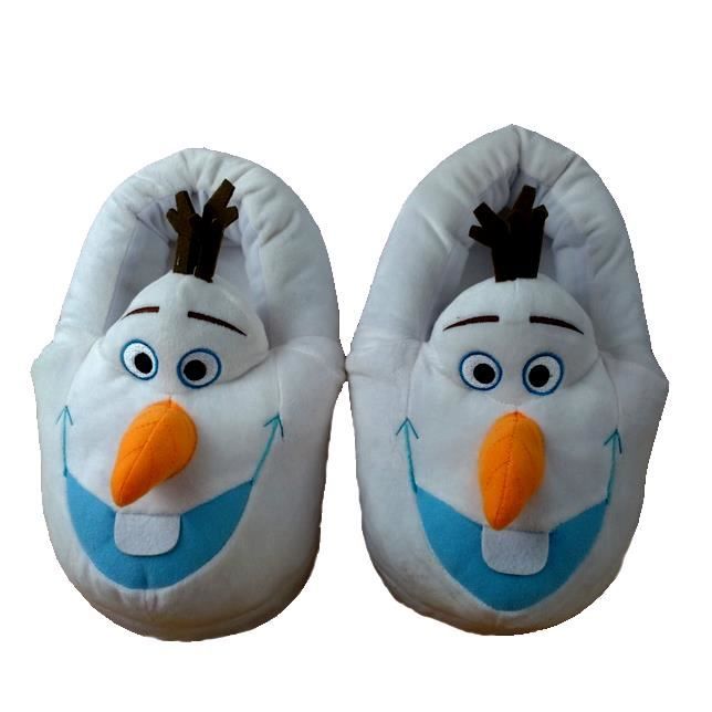 Demarkt La Reine des Neiges Frozen Olaf Pantoufles Chaussures Chaussons en  Peluche - Cdiscount