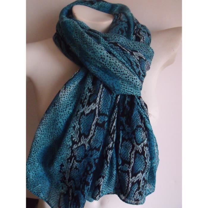 Ittu Foulard Femme Viscose 190×90 Cm – Bleu Marine, Jaune Moutarde, Rouge, Noir, Vert – Cadeau Élégant
