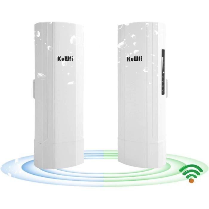 Répéteur WiFi Amplificateur WiFi, Pont WiFi extérieur sans fil 900 Mbps  prise en charge point à point de distance de transmiss[166] - Cdiscount  Informatique