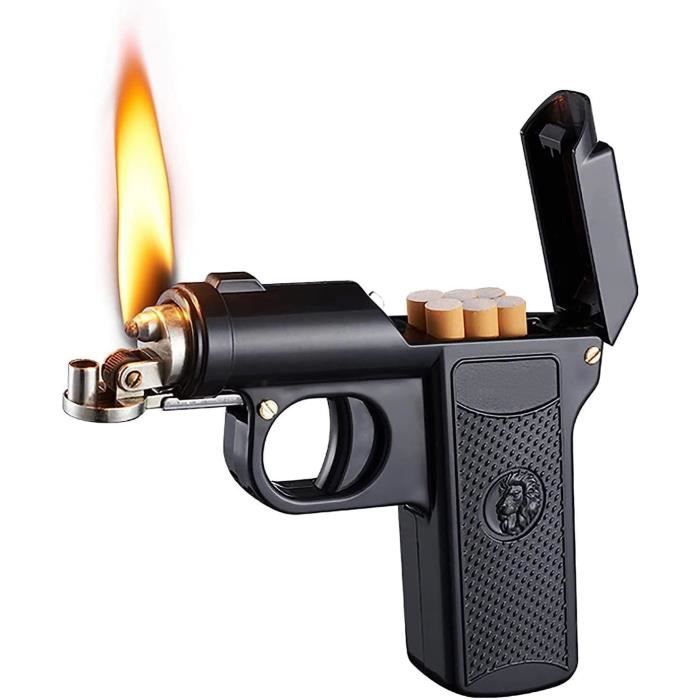 Pistolet Briquet et étui à Cigarettes 2 en 1, Pistolet Briquet avec