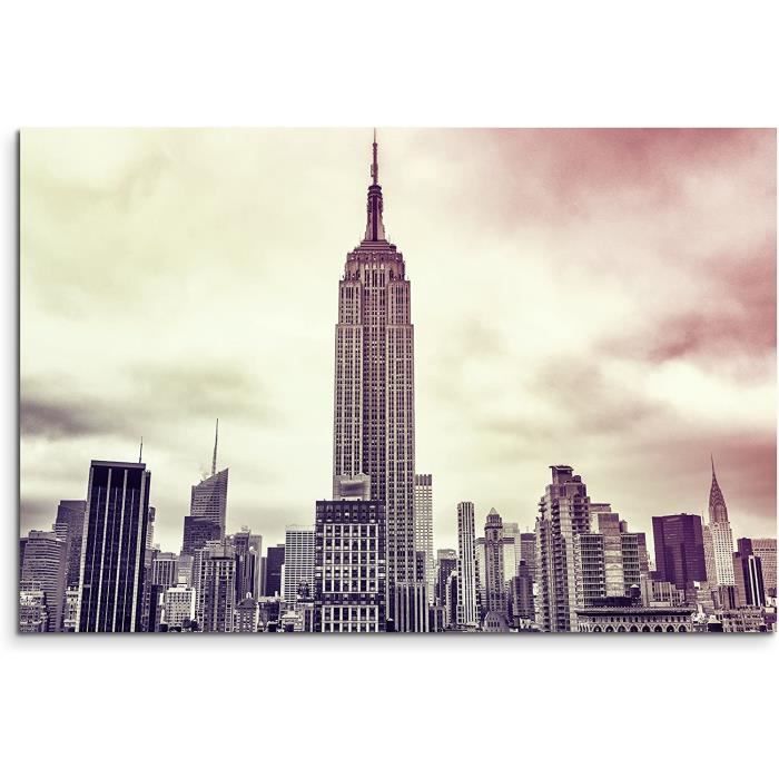 Énormes Photos montée véritable Mauve New York City Manchettes