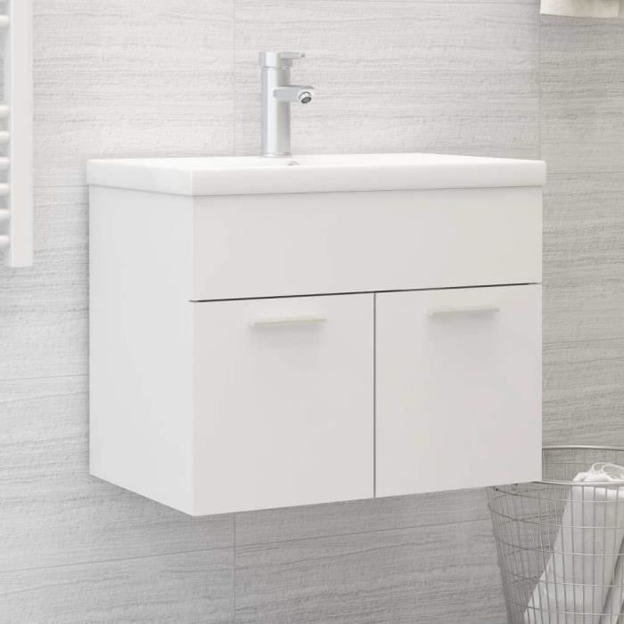 Meuble de lavabo double 140 cm Iconic Rose