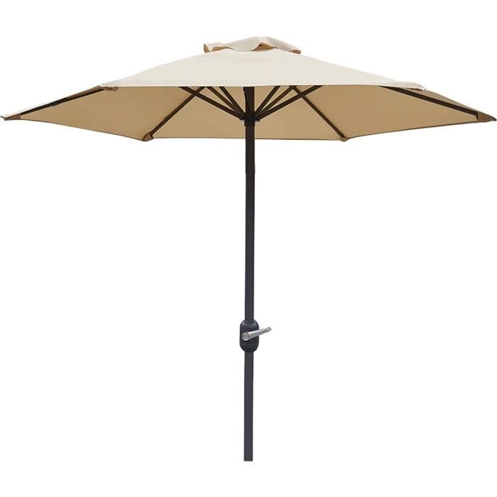 Parasol De Table De Patio De 2 M 7,7 Pieds, Parasol D'Extérieur De