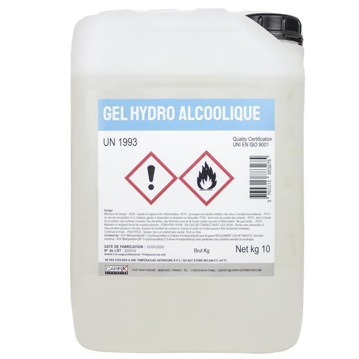 gel desinfectant pour les mains 10 litres cdiscount sante mieux vivre