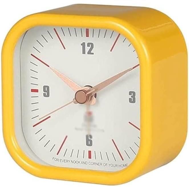 Miiepls Réveil Analogique Silencieux Sans Tic-Tac – Petit Réveil De Voyage Lumineux Avec Snooze, Idéal Pour Chambre, Bureau Ou Déplacements