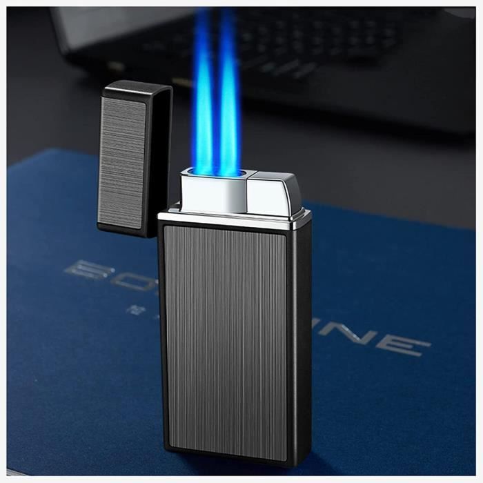 Jet Flamme Allume Cigare Briquets Tempete Chalumeau Gaz Butane Turbo Torche Briquet pour Bougie
