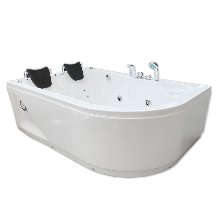 baignoire balneo massante angle haute bain tourbillon jacuzzi havana 170x115 cm cdiscount bricolage