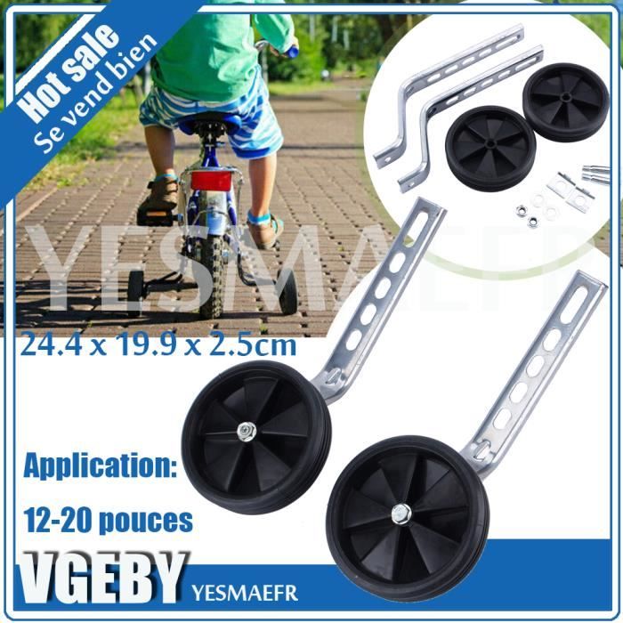 Roues Stabilisatrices Clignotantes Pour Vélo Enfant - Lot De 2, Universelles 12 à 20 Pouces