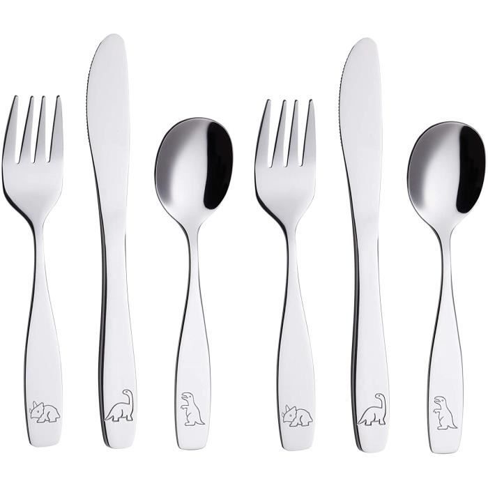 Exzact Couverts Pour Enfants En Inox - 6 Pièces: 2 X