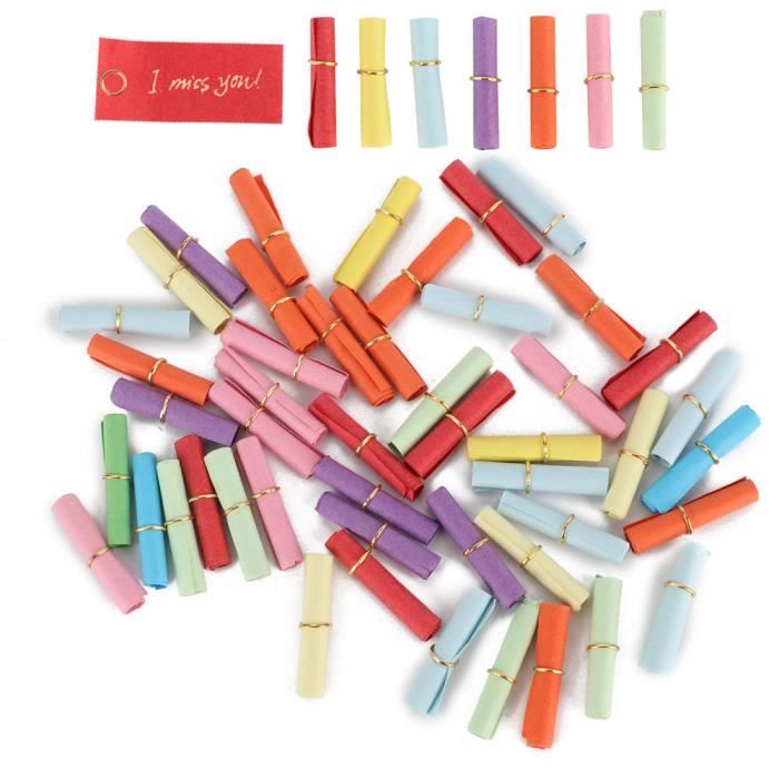 YOSOO papier à lettre de message de souhait 100pcs Portable Wish Letter ...