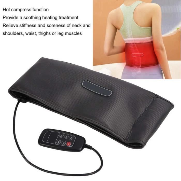 Ceinture Chauffante Et Massante Comfier Pour Le Dos - 3 Modes, 3 Intensités, Minuterie, Taille Réglable 87-146 Cm