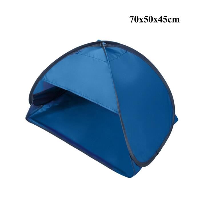 Tente de Plage Tente de Protection Solaire Automatique Abri Solaire Cabane Rapide pour Alpinisme Jardin Randonnée Pique-Nique avec Rideau Orange Jaune TG