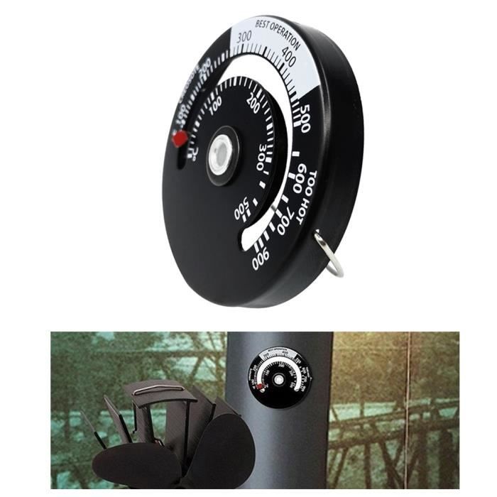 Thermomètre magnétique pour poêle à bois, poêle à gaz, poêle à granulés pour barbecue, Grill