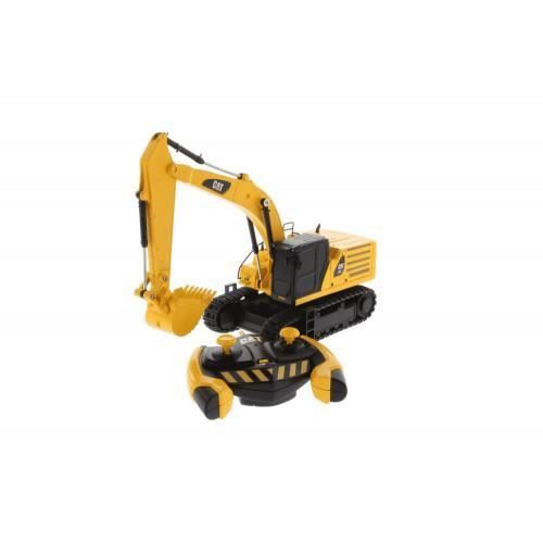 Jouet radiocommandé - CARRERA - RC CAT 336 Pelleteuse - Jaune - 295 cm de long