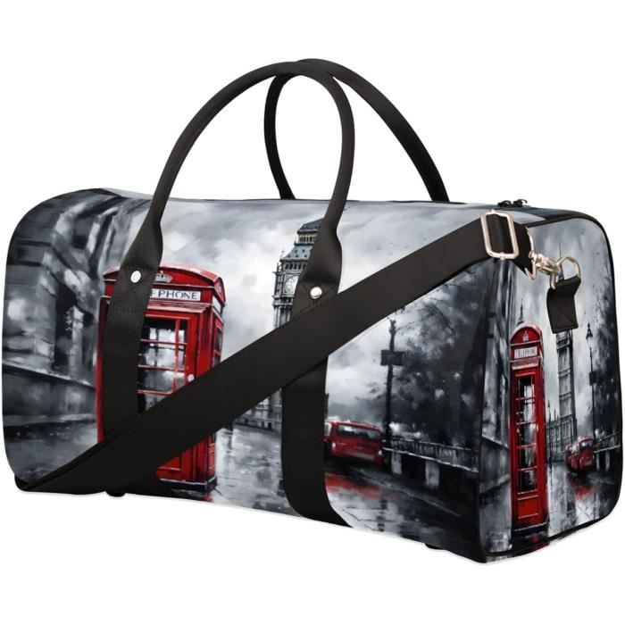 Sac Week-end Léopard - Fourre-tout Voyage 24"x13"x13" - Tissu Polyester, Anses Corde - Neuf Avec étiquettes