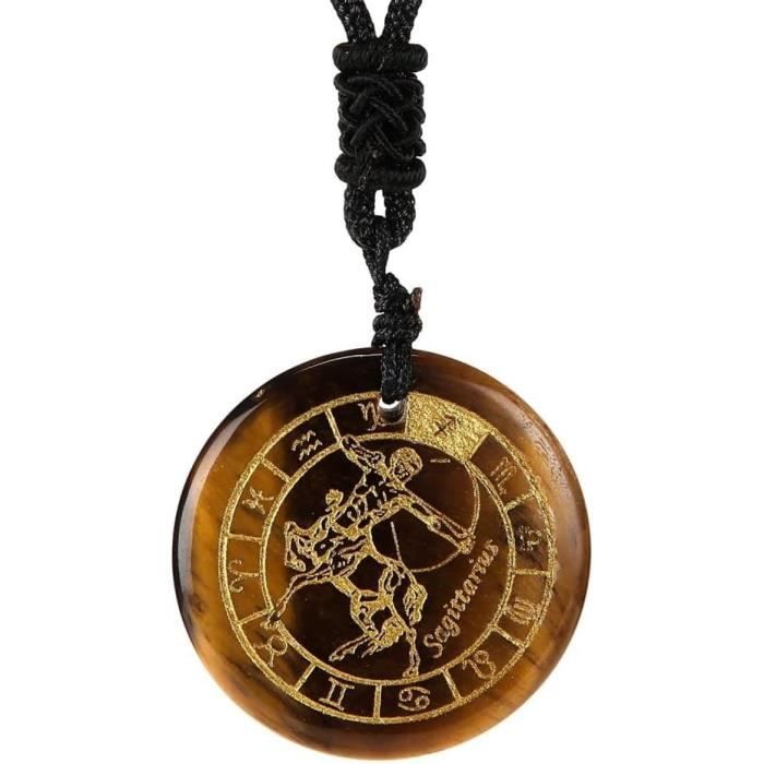 Collier Zodiaque Lion Pour Homme - Acier Inoxydable - Chaîne 51 Cm - Marque Française ZENSE