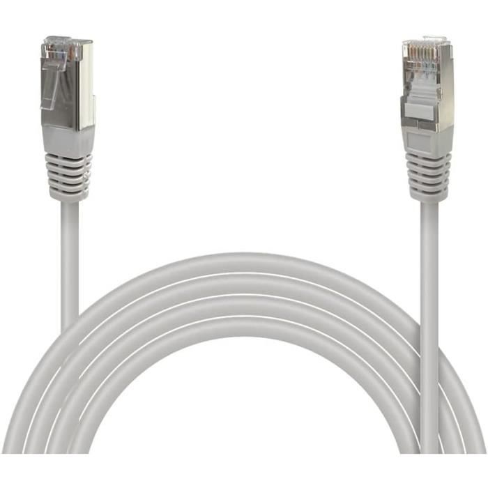 Câble Ethernet Réseau RJ45cat 5e FTP 100MHz Blindé Compatible PC ...
