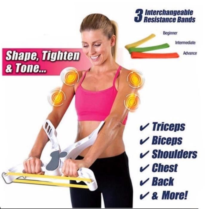Wonder Arms - Résistance Elastique Musculation Machine d'entraînement du  corps du bras comme vue sur la télévision - Cdiscount Sport