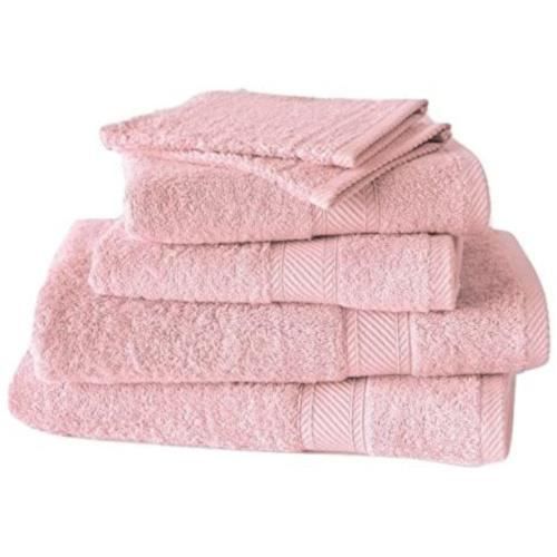 De Witte Lietaer ensemble Hélènetextile de bain coton rose 6 pièces