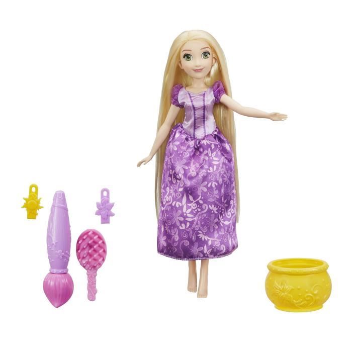 Poupee Raiponce Cheveux Feeriques Disney Princess E0064 Pinceau a plonger Accessoires inclus Cdiscount Jeux Jouets