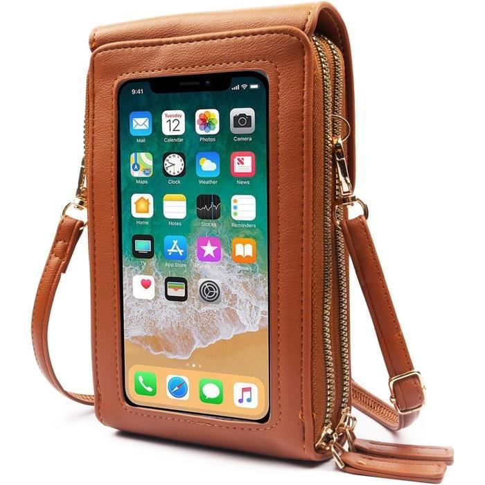 Portefeuille En Cuir Marron X28 - Unisexe - Double Poche Et Porte-cartes - Fait Main
