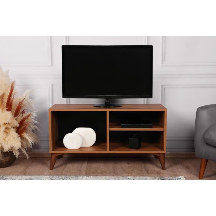 meuble de séjour - emob - meuble tv - blanc - contemporain - mat