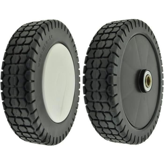 Roue plastique sur roulement plastique adaptable pour CASTELGARDEN - Ø: ext: 180mm, alésage: 11,65mm