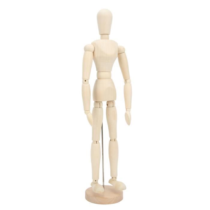 Figurines articulées en PVC - Couleur peau - Corps vierge - Avec accessoires - Modèle de dessin à collectionner pour peinture d'artiste, croquis | Mannequins d'artistes