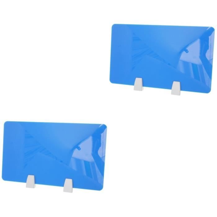 Lot De 4 Supports-clips Pour écran De Bureau Ou Séparateur, En ABS Noir - Pour Intimité Au Bureau
