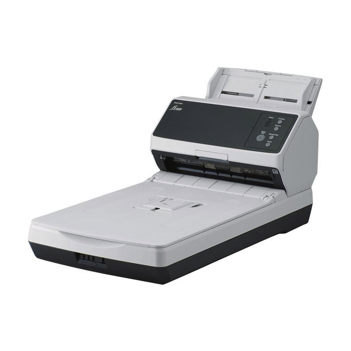 Ricoh fi 8250 Scanner de documents à plateau : CCD / Chargeur automatique de documents : double CIS Recto verso 216 x 355.6 mm 600 dpi x 600 dpi jusqu'à 50 ppm mono / jusqu'à 50 ppm... - vue 2