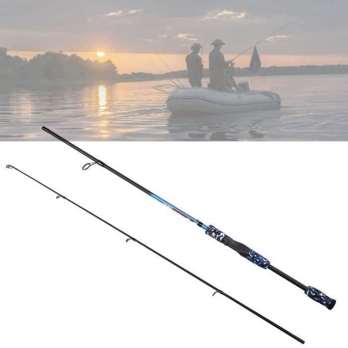 Canne à Pêche Télescopique Fibre De Carbone Ultra Légère – Voyage, Truite, Bar, Eau Douce/Mer – 2.1m à 3.6m