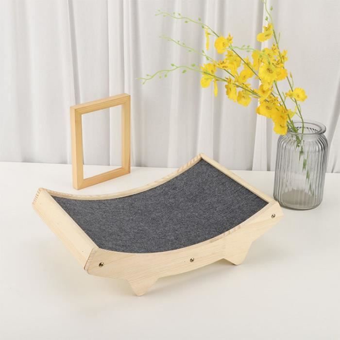 Meilleurs prix pour Griffoir pour chat HUOLE - Bois massif/tissu de sisal - Blanc - 58x28.8x12.5cm