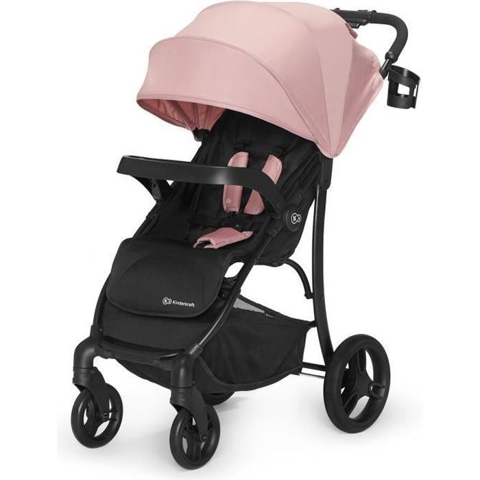 KINDERKRAFT Cruiser Poussette Canne Pliage Compact Rose
