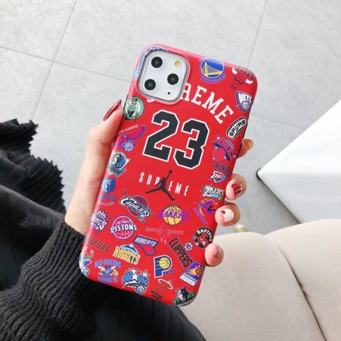 Coque iPhone 11 PRO MAXMaillot NBA Kobe Bryant Lakers 8 Blanc Coque Compatible iPhone 11 PRO MAX