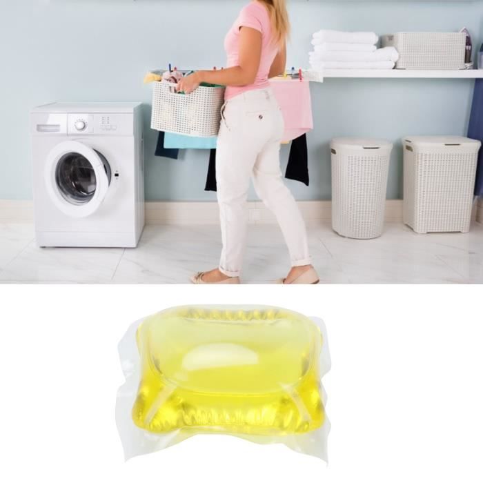Dosette de lessive 60pcs Capsule de Perle à Linge 8g Nettoyant de Dissolution bricolage