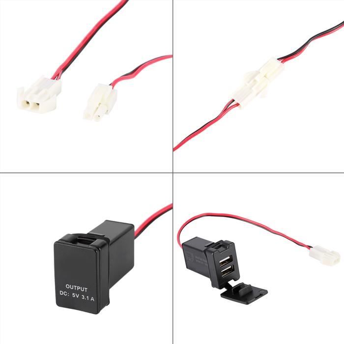 Adaptateur Allume-cigare Double USB 12V/24V - Chargeur Voiture 2 Ports, Neuf