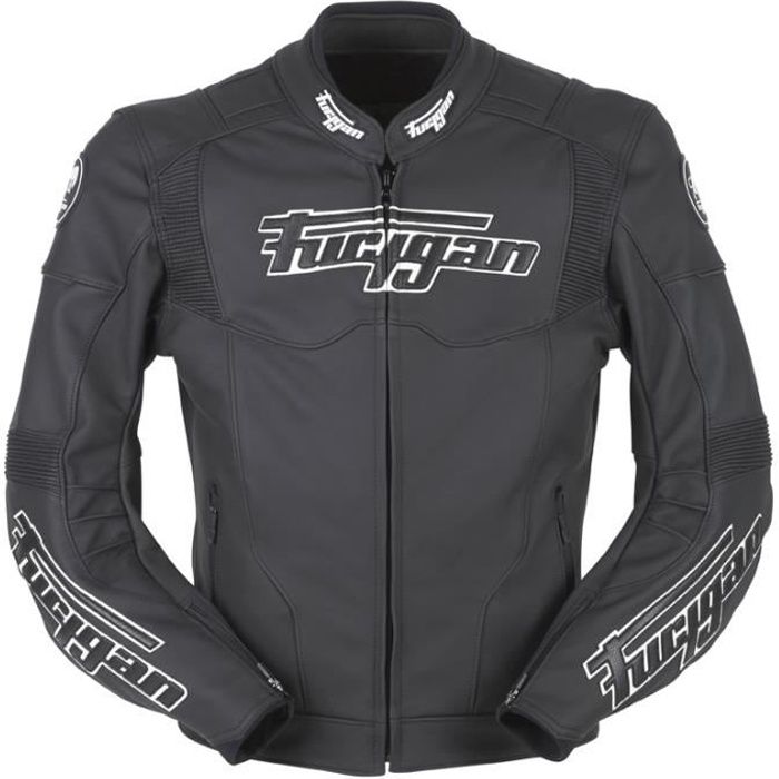 Blouson moto cuir Furygan BRUTALE EVO 3 Noir-blanc - Cdiscount Auto