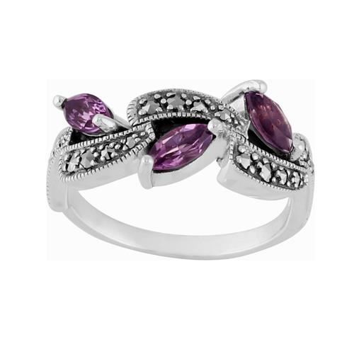 Pierre améthyste bague clearance