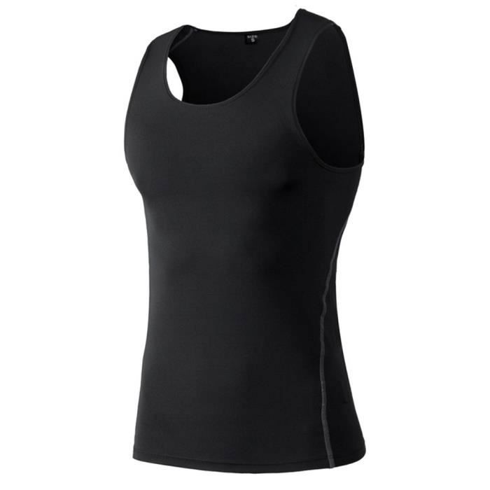 Débardeur Homme de Sport Fitness Maillot Stretch T-shirt Entraînement