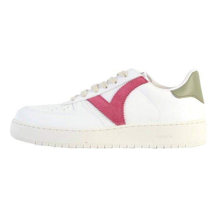 Victoria Baskets - VICTORIA - Madrid - Cuir effet - Lacets - Rose
