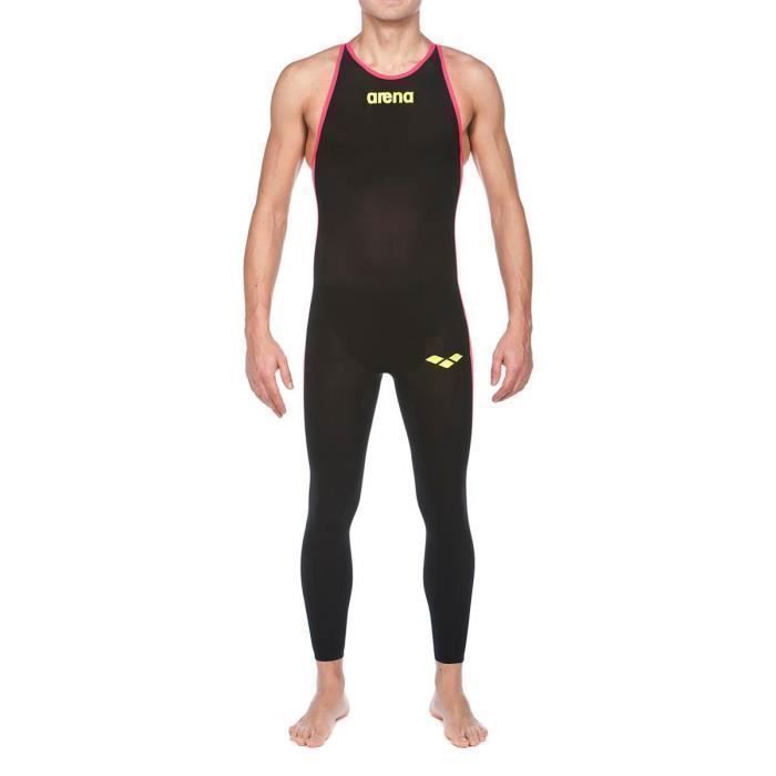 ARENA Powerskin Homme Open Water R-Evo + Full Body - Closed - Black Fluo Yellow 65 ARENA Powerskin Homme Open Water R-Evo + Full Body - Closed - Black Fluo Yellow 65