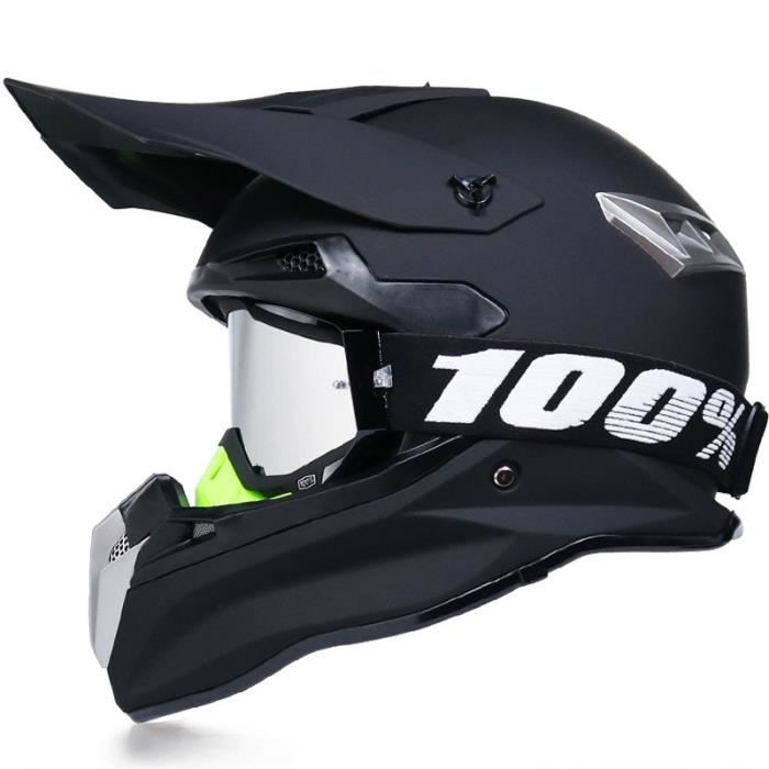 Casque Moto Cross Adulte de Marque luxe Avec des lunettes Casque hors route  Casque vtt cool Casque Intégral de descente - Cdiscount Auto