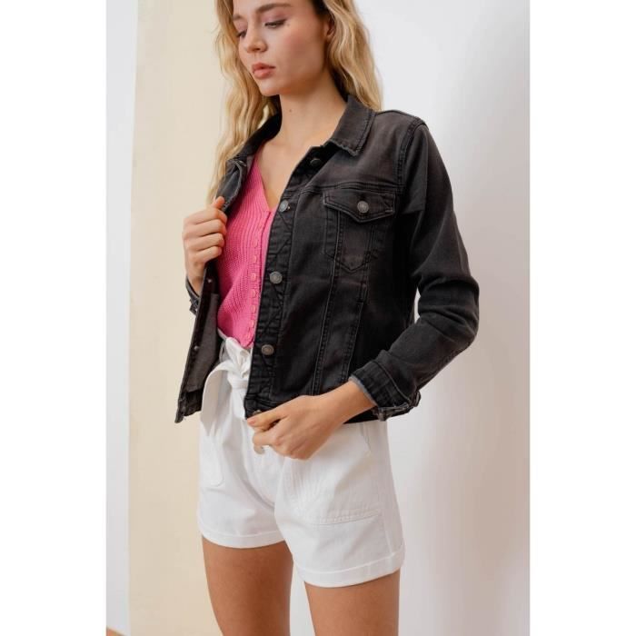 Veste en jeans clearance cintrée