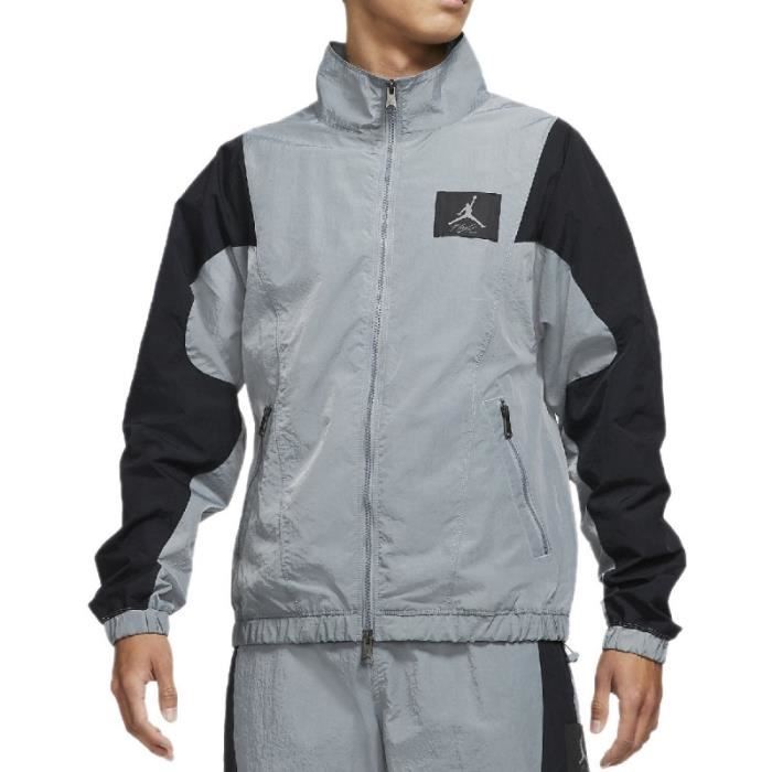 Veste de survêtement Nike JORDAN FLIGHT - Réf.CV3150-084. Couleur : Gris,  Noir. Détails. - Col montant. - Emblématique Jumpman à la Gris - Cdiscount  Prêt-à-Porter