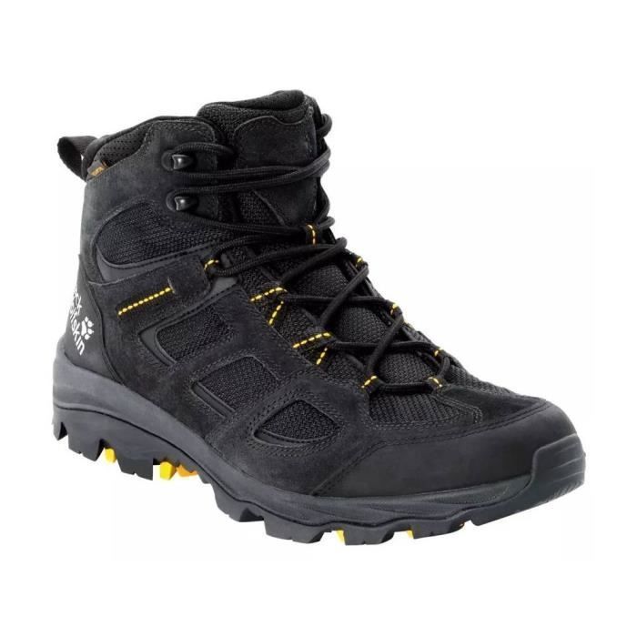 Chaussures de randonnée JACK WOLFSKIN Vojo 3 Texapore Mid pour homme - Noir respirant Chaussures de randonnée JACK WOLFSKIN Vojo 3 Texapore Mid pour homme - Noir respirant